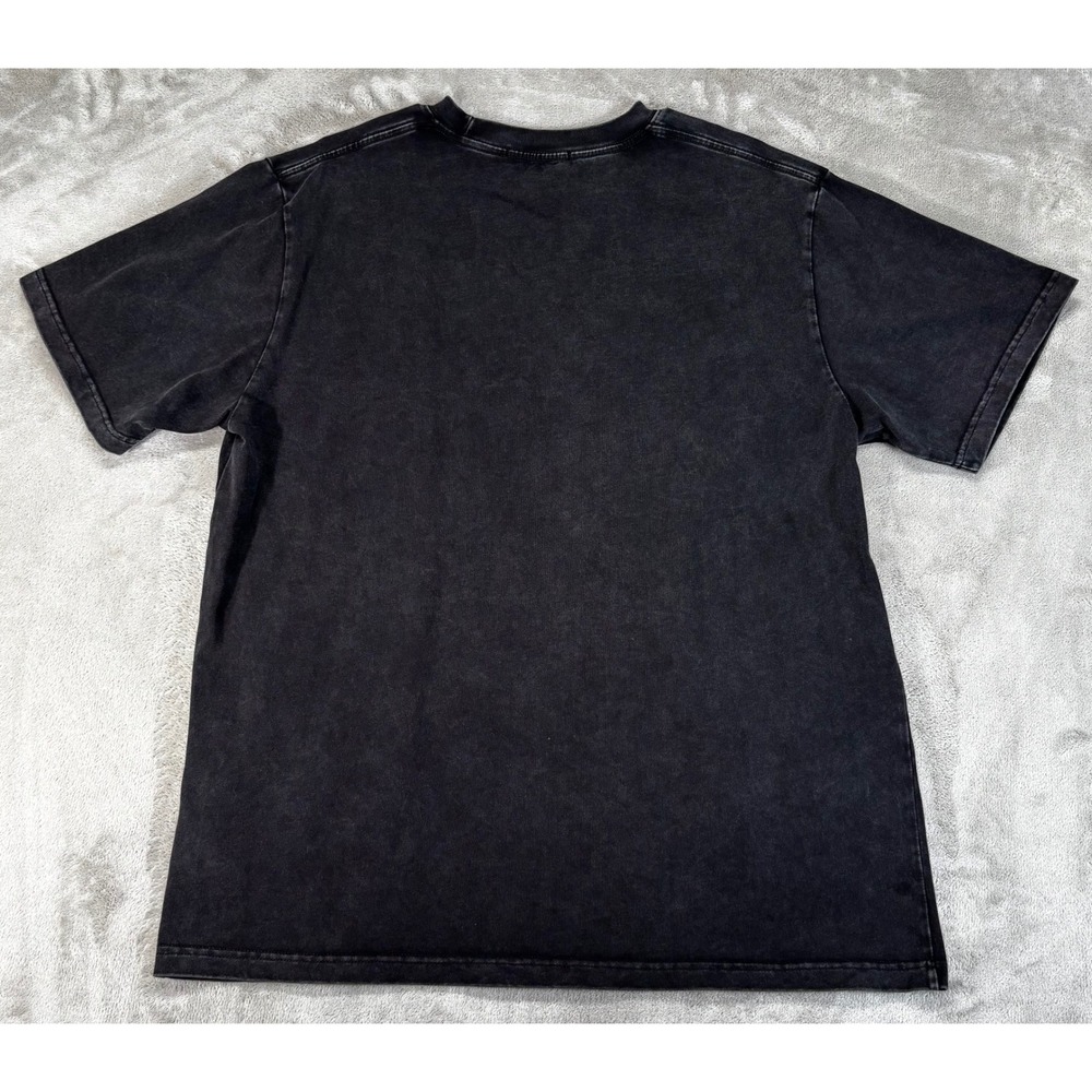 Laixton Graphic T-Shirt Mens XL Black Excellent Acid Wash Punk Rabbit Streetwear - Picture 4 of 6